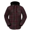 Volcom Mens Field Insulated Flannel Jacket