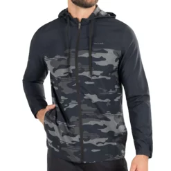 TravisMathew Mens Mosquito Mayhem Hooded Jacket