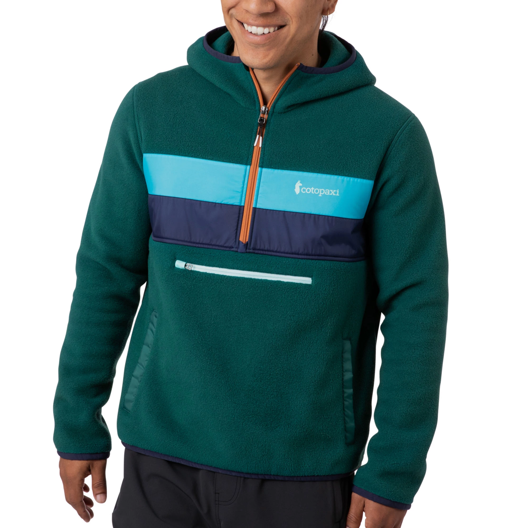 Cotopaxi Men's Teca Fleece Hooded Half-Zip Jacket 1 Cotopaxi Men's Teca Fleece Hooded Half-Zip Jacket