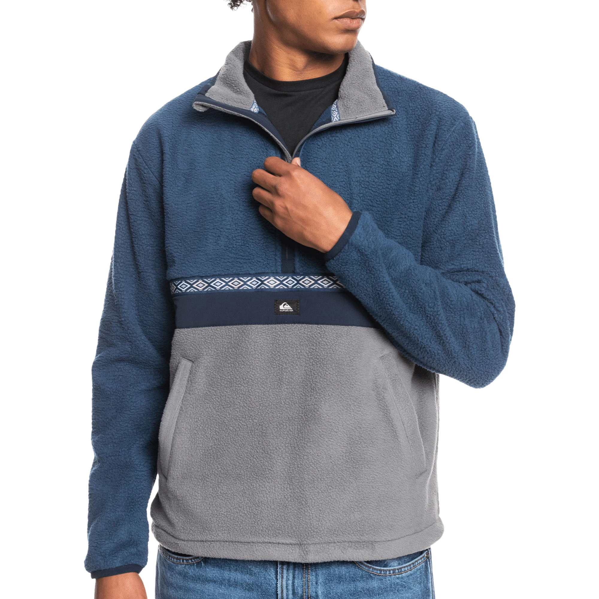 Quiksilver Men's Clean Coasts Half-Zip Fleece Pullover 1 Quiksilver Men's Clean Coasts Half-Zip Fleece Pullover