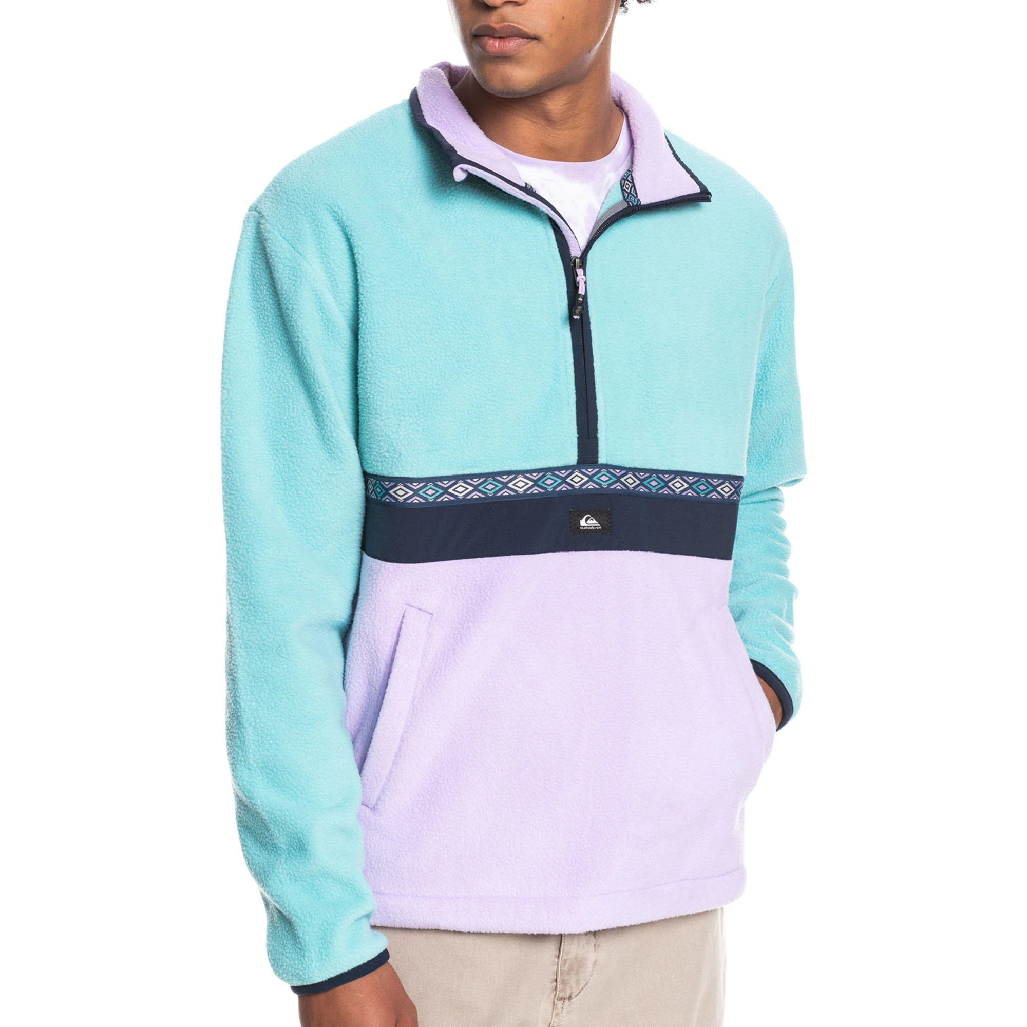Quiksilver Men's Clean Coasts Half-Zip Fleece Pullover 3 Quiksilver Men's Clean Coasts Half-Zip Fleece Pullover - Image 3
