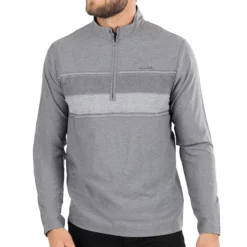 TravisMathew Mens Low Roller Quarter Zip Pullover